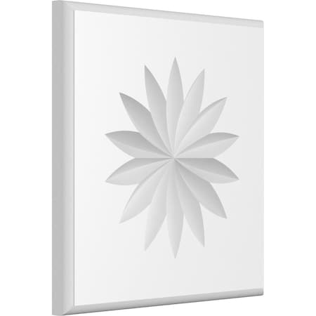 Ekena Millwork Standard Sedgwick Flower Rosette With Rounded Edge, 7"W x 7"H x 1/2"P ROSP070X070X050SDG11